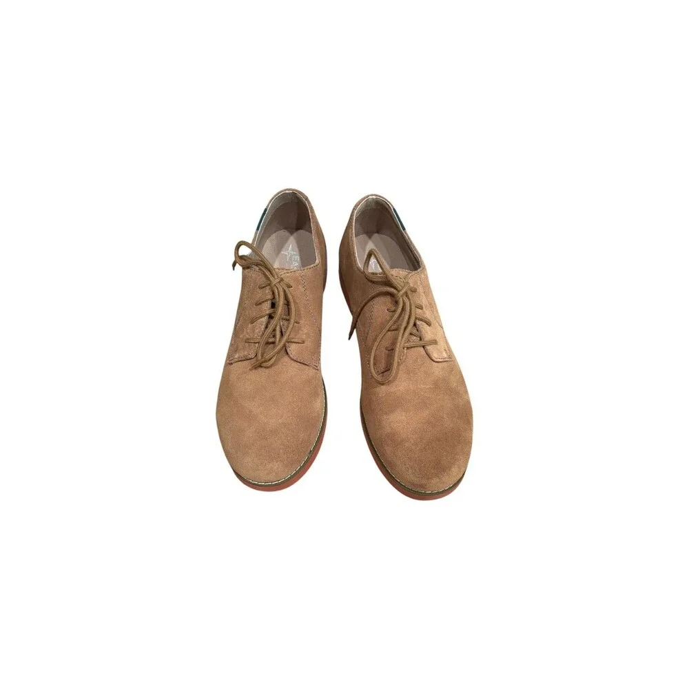 Eastland Suede Oxford Shoes Men’s Size 12 Buck Taupe NIB Ivy League Style